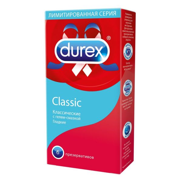 Презерватив durex №6 классик кхл (Reckitt benckiser healthcare limited)