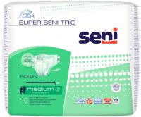 Seni (Сени) подгузники super medium trio №10 75-110 см (TZMO GROUP)