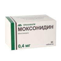 Моксонидин 0,4мг таб.п/об.пл. №90 (ПРАНАФАРМ)