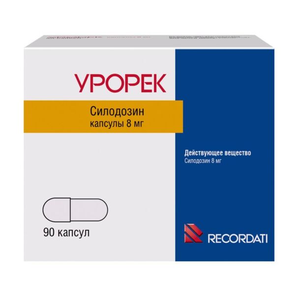 Урорек 8мг капс. №90 (Recordati industria chimica & farmaceutica s.p.a.)