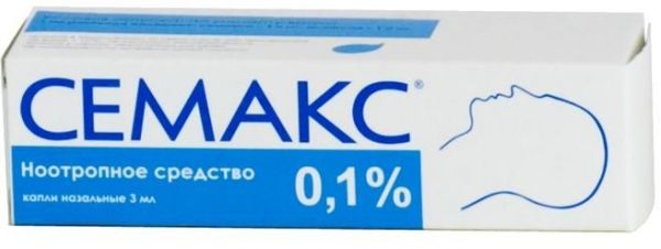 Семакс 0.1% 3мл капли назальные №1 флакон с пипеткой-дозатором (Пептоген инновационный нпц зао)