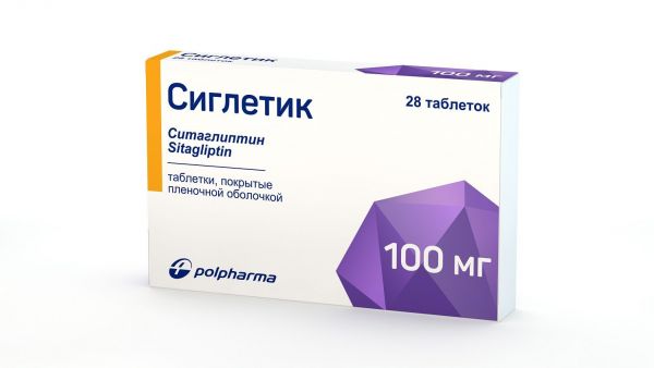 Сиглетик 100мг таб.п/об.пл. №28 (Pharmacare plc)