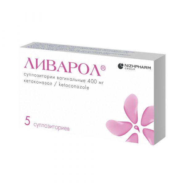 Ливарол 400мг супп.ваг. №5 (Нижфарм оао)