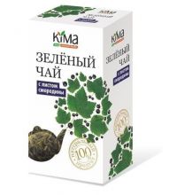Kima (Кима) чай зелёный байховый листовой высшего сорта 75г с листом черн.смор. (СОЛНЦЕ АЛТАЯ)