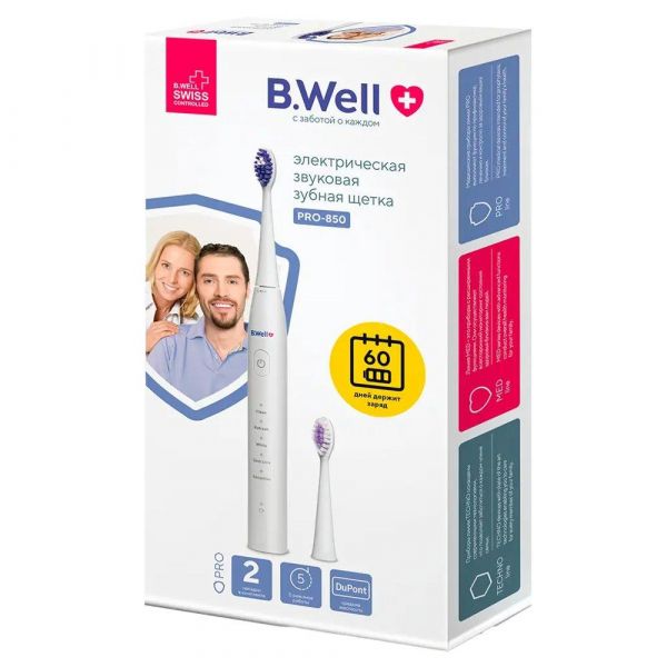 B.Well (Б.велл) зубная щетка электрическая pro-850 (B.well swiss ag)