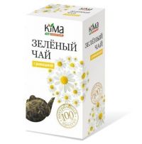 Kima (Кима) чай зелёный байховый листовой высшего сорта 75г с ромашкой (СОЛНЦЕ АЛТАЯ)