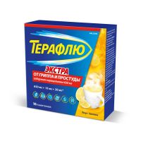 Терафлю экстра 15г пор.д/р-ра д/пр.внутр. №10 пак.  лимон (ГЛАКСО)