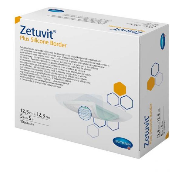 Hartmann (Хартманн) повязка цетувит плюс силикон бордер №10 шт.  12,5*12,5см 4139201 (Paul hartmann s.a.)