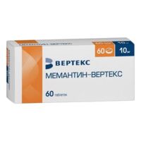 Мемантин 10мг таб.п/об.пл. №60 (ВЕРТЕКС)