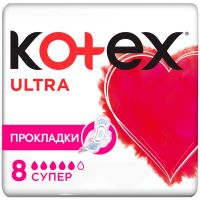 Kotex (котекс) прокладки ультра №8 сетчат. супер 5470/5483 (KIMBERLY-CLARK LTD)