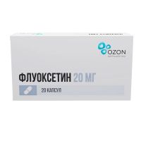 Флуоксетин 20мг капс. №20 (ОЗОН)