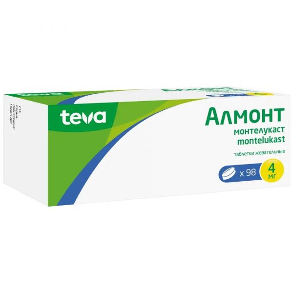 Алмонт 4мг таб.жев. №98 (Actavis ltd.)