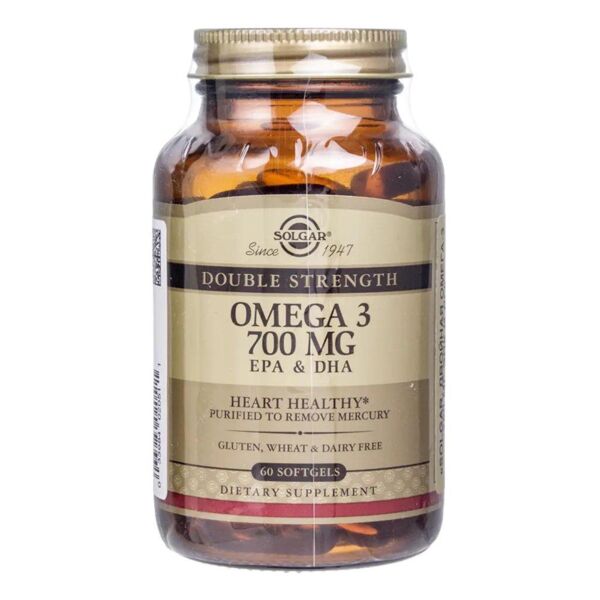 Solgar (Солгар) двойная омега 3 700мг эпк и дгк капс. №60 (Solgar vitamin and herb)