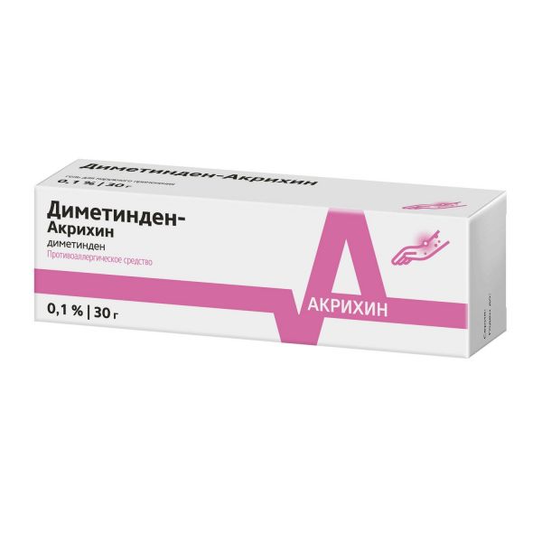 Диметинден 0,1% 30мл гель д/пр.наружн. (Medana pharma s.a.)