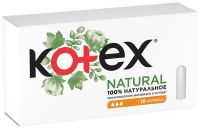Kotex (Котекс) тампоны №16 натурал нормал (КИМБЕРЛИ КЛАРК)