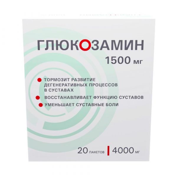 Глюкозамин 1,5г пор.д/р-ра д/пр.внутр. №20 пак. (Озон ооо)