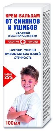 Скорая помощь крем-бальзам от ушибов и синяков 100мл №1 туба (Королевфарм ооо)