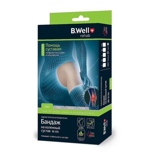 Бандаж на колено эласт. w-331 xl (B.well limited)