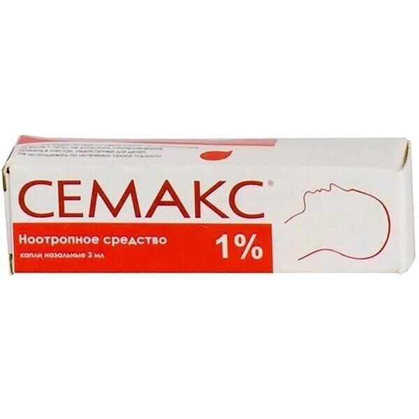 Семакс 1% 3мл капли наз. №1 фл.пипет.доз. (Пептоген инновационный нпц ао)
