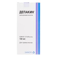 Депакин 57.64мг/мл 150мл сироп №1 фл.ложк.мерн. (САНОФИ)