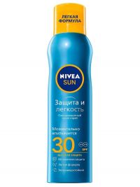 Nivea (Нивея) sun спрей солнцезащитный 200мл защита и прохлада spf30 80476 (БАЙЕРСДОРФ)