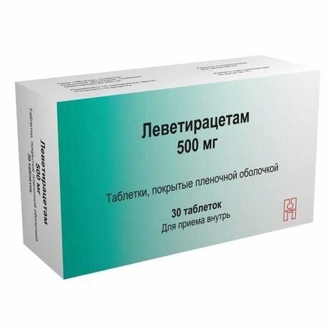 Леветирацетам 500мг таб.п/об.пл. №30 (Макиз-фарма ооо)