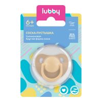 Lubby (Лабби) соска-пустышка №1 силикон.круглая мягкий нагубник с 6 мес. 31948 (ЙЕЛОУКЭЙР ЛТД)
