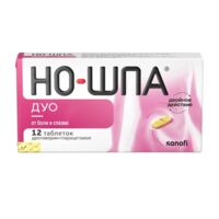 Но-шпа дуо 40мг+500мг таб. №12 (ОПЕЛЛА ХЕЛСКЕА)