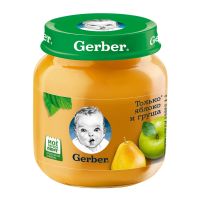 Gerber (Гербер) пюре 130г яблоко груша (GERBER PRODUCTS COMPANY)