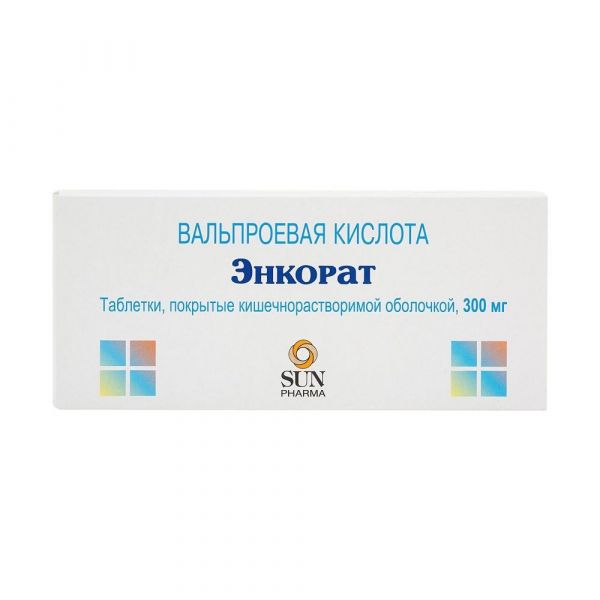 Энкорат 300мг таб.п/об.киш/раств. №100 (Sun pharmaceutical industries ltd.)