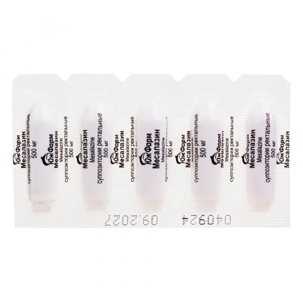 Месалазин 500мг супп.рект. №10 (Южфарм ооо)