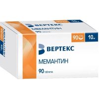 Мемантин 10мг таб.п/об.пл. №90 (ВЕРТЕКС)