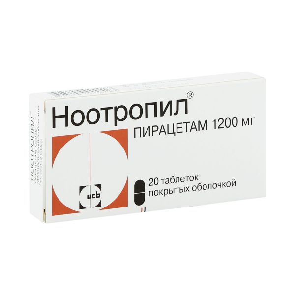 Ноотропил 1200мг таб.п/об. №20 (Ucb pharma s.a._2)