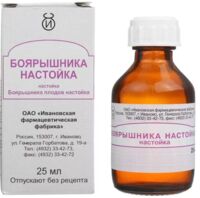 Боярышник 25мл настойка №1 фл. (ИВАНОВСКАЯ ФФ)