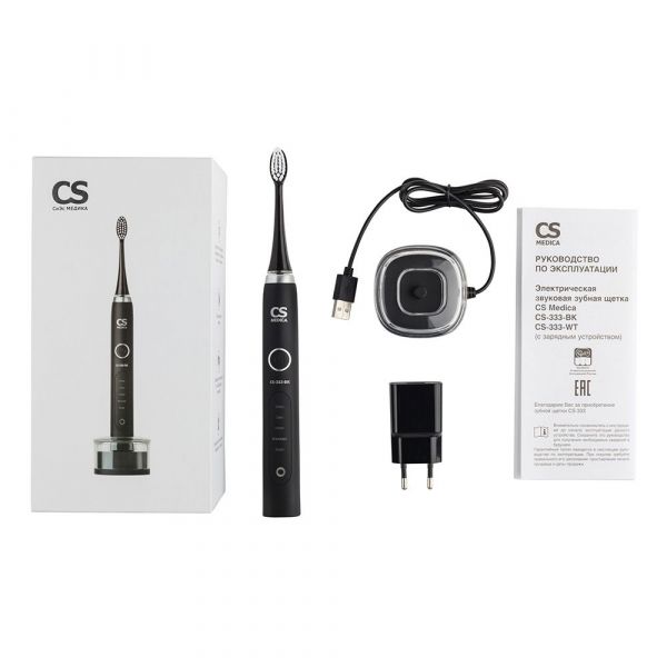 CS Medica (Сиэс медика) зубная щетка sonic pulsar cs-333-bk электрическая звук. (Ningbo seago electric co. ltd.)