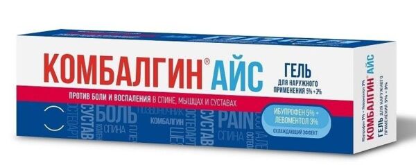 Комбалгин айс 5%+3% 50г гель д/пр.наружн. (Биохимик ао)