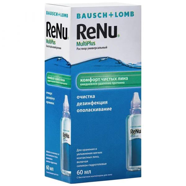 Раствор для линз реню мульти плюс 60мл №1 фл. (Bausch & lomb incorporated)