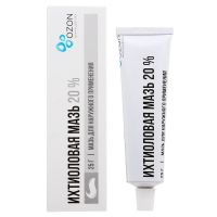 Ихтиоловая 20% 25г мазь д/пр.наружн. №1 уп. (ОЗОН)