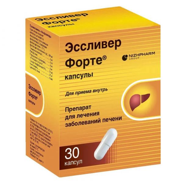 Эссливер форте капс. №30 (Nabros pharma pvt. ltd)