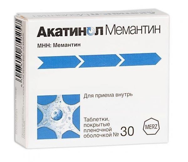 Акатинол мемантин 10мг таб. №30 (Rottendorf pharma gmbh/ merz pharma gmbh & co_2)