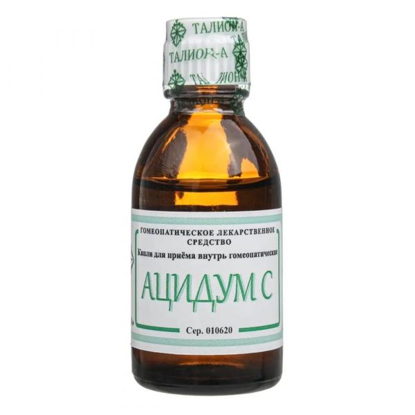 Ацидум-с 25мл капли гомеоп. №1 фл.-кап. (Талион-а ооо)