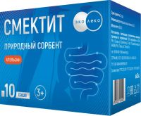 Эколеко смектит 5г пор.д/сусп.д/пр.внутр. №10 саше  апельсин (ФАРМФАБРИКА ООО)