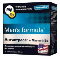 Man's formula (Менс формула) антистресс+магний в6 капс. №30 (ФАРМА-МЕД ИНК)