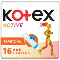 Kotex (котекс) тампоны №16 эктив нормал (KIMBERLY-CLARK S.R.O.)