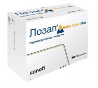 Лозап плюс 50мг+12,5мг таб.п/об.пл. №60 (САНОФИ)