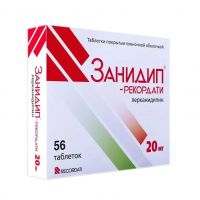 Занидип-рекордати 20мг таб.п/об.пл. №56 (РУСФИК)
