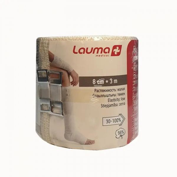 Бинт эластичный нр 8см*3м (Lauma fabrics)