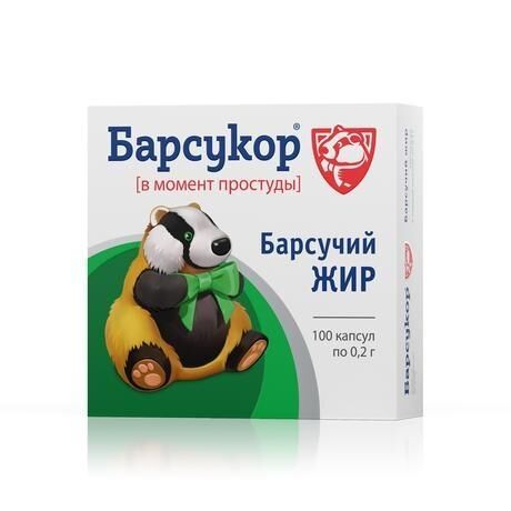 Барсукор барсучий жир капс. №100 (Багира ооо)