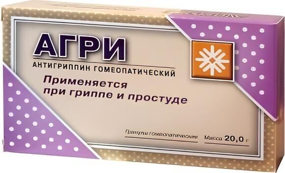 Агри 20г гран.гомеоп. №1 пак. (Материа медика холдинг нпф ооо)