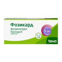 Фозикард 5мг таб. №28 (ТЕВА)